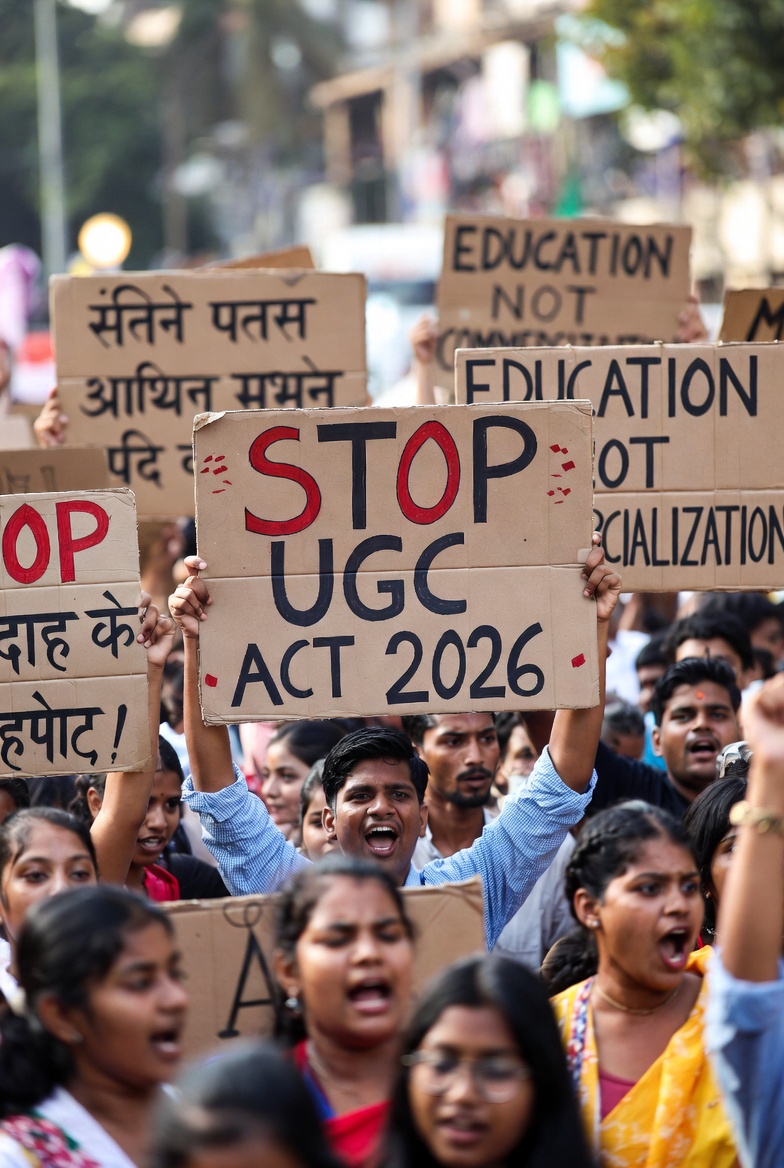 UGC Act 2026: छात्रों का जोरदार विरोध! समानता के नाम पर नए नियमों पर बवाल मचा हुआ है