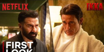 सनी देओल और अक्षय खन्ना Ikka Movie Netflix फर्स्ट लुक में कोर्टरूम ड्रामा स्टाइल में आमने-सामने