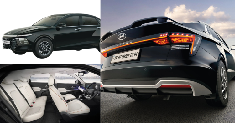 Hyundai Verna facelift 2026 साइड व्यू, 16 इंच डायमंड-कट अलॉय व्हील्स और स्पोर्टी स्टांस