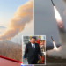 North Korean ballistic missiles पूर्वी समुद्र की ओर लॉन्च होती हुई, अप्रैल 2026 में वोंसान क्षेत्र से KCNA फोटो