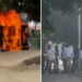 Noida Protests 2026 में पुलिस और प्रदर्शनकारियों के बीच टकराव, पत्थरबाजी और आगजनी का सीन