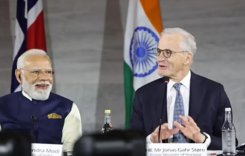 PM मोदी और नॉर्वे PM Jonas Gahr Støre की मुलाकात