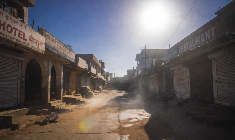 Banda India Heatwave 48C - बांदा में 48 डिग्री सेल्सियस प्रचंड गर्मी, सूनी सड़कें और बंद बाजार