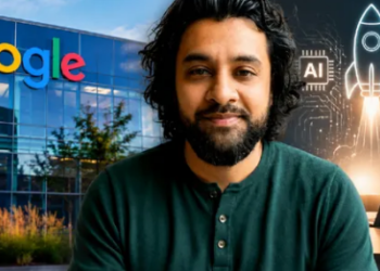 यूसुफ इमरान की प्रोफेशनल फोटो या Google ऑफिस बैकग्राउंड में | yousuf imran google ai departure