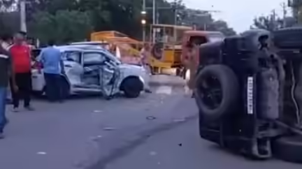 Gurugram में स्पीडिंग थार कार दुर्घटना घायल परिवार और पुलिस कार्रवाई 2026